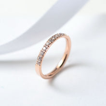 Load image into Gallery viewer, Rose Gold Crystal Rings
