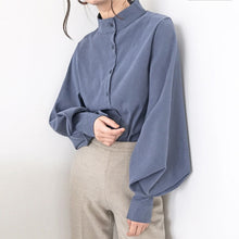 Load image into Gallery viewer, Big Lantern Sleeve Blouse Women Autumn