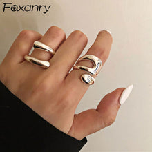 Load image into Gallery viewer, Foxanry Sterling Silver Rings for Women