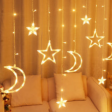 Load image into Gallery viewer, Twinkle Star/Moon Fairy Light Decoration