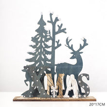 Load image into Gallery viewer, Black Friday gift  : New Year Xmas Elk Wood Craft Christmas