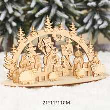 Load image into Gallery viewer, Black Friday gift  : New Year Xmas Elk Wood Craft Christmas
