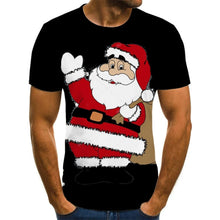 Load image into Gallery viewer, 2021 New Year's Clothing Christmas T-shirt Santa's Latest Men's and Women's 3D T Shirt