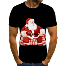 Load image into Gallery viewer, 2021 New Year's Clothing Christmas T-shirt Santa's Latest Men's and Women's 3D T Shirt