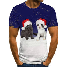 Load image into Gallery viewer, 2021 New Year's Clothing Christmas T-shirt Santa's Latest Men's and Women's 3D T Shirt