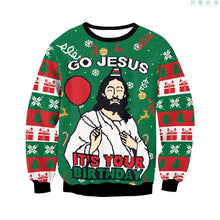 Load image into Gallery viewer, Men Women Ugly Christmas Sweaters Jumpers Tops Happy Birthday Jesus