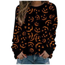Load image into Gallery viewer, Women Hoodies Pumpkin Lantern Printing Halloween Fashion Sweatshirt