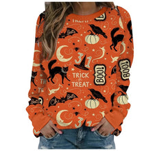Load image into Gallery viewer, Women Hoodies Pumpkin Lantern Printing Halloween Fashion Sweatshirt