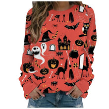 Load image into Gallery viewer, Women Hoodies Pumpkin Lantern Printing Halloween Fashion Sweatshirt