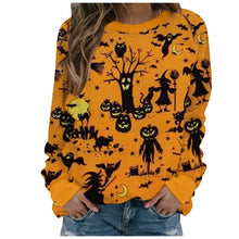 Load image into Gallery viewer, Women Hoodies Pumpkin Lantern Printing Halloween Fashion Sweatshirt
