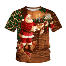 Load image into Gallery viewer, Men's Christmas Printed T-Shirt, Large Fashion Breathable T-Shirt