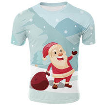Load image into Gallery viewer, Men's Christmas Printed T-Shirt, Large Fashion Breathable T-Shirt