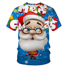 Load image into Gallery viewer, Men's Christmas Printed T-Shirt, Large Fashion Breathable T-Shirt
