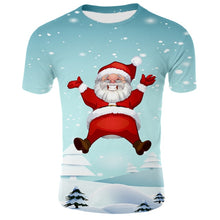 Load image into Gallery viewer, Men's Christmas Printed T-Shirt, Large Fashion Breathable T-Shirt