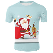 Load image into Gallery viewer, Men's Christmas Printed T-Shirt, Large Fashion Breathable T-Shirt
