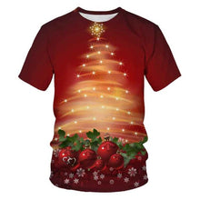 Load image into Gallery viewer, Men's Christmas Printed T-Shirt, Large Fashion Breathable T-Shirt