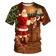 Load image into Gallery viewer, Men's Christmas Printed T-Shirt, Large Fashion Breathable T-Shirt