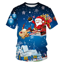 Load image into Gallery viewer, Men's Christmas Printed T-Shirt, Large Fashion Breathable T-Shirt