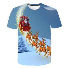 Load image into Gallery viewer, Men's Christmas Printed T-Shirt, Large Fashion Breathable T-Shirt