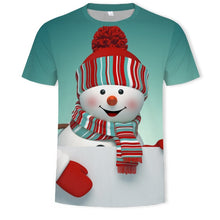 Load image into Gallery viewer, Men's Christmas Printed T-Shirt, Large Fashion Breathable T-Shirt