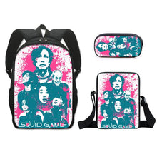 Load image into Gallery viewer, Squid game tutorial bag student schoolbag