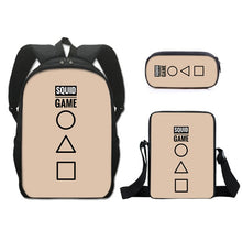 Load image into Gallery viewer, Squid game tutorial bag student schoolbag