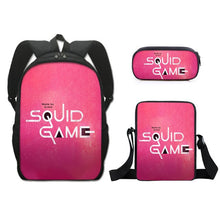 Load image into Gallery viewer, Squid game tutorial bag student schoolbag