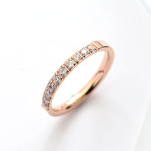 Load image into Gallery viewer, Rose Gold Crystal Rings
